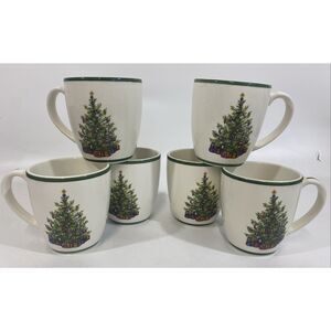 Christopher Radko Christmas Traditions Holiday Celebrations Coffee Mug Set (6)